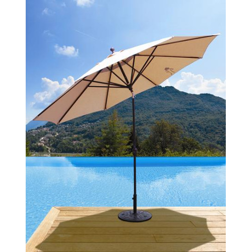 Evening Party Patio Umbrellas Large Galtech 11' Auto Tilt Umbrella